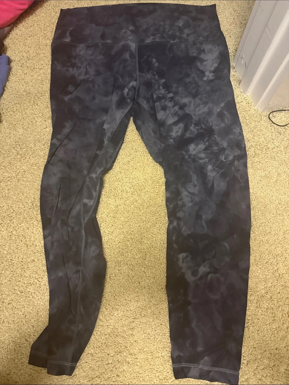 lululemon athletica Black Marble Print Leggings